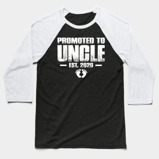 Promoted to Uncle 2020 Funny Father's Day Gift Ideas New Uncle Baseball T-Shirt